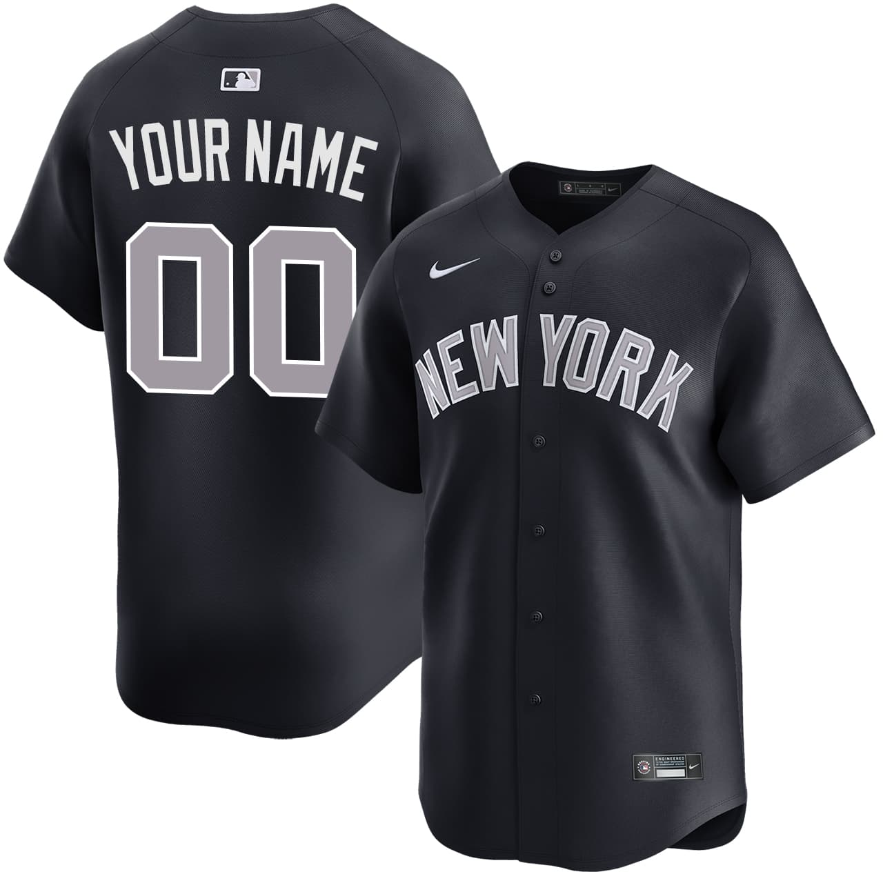 Men's New York Yankees NIKE® Personalized Alternate Road Limited Jersey